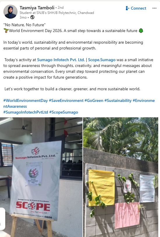 Tasmiya Tamboli — World Environment Day 2026
